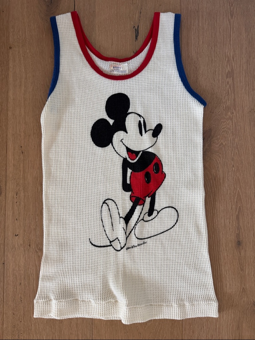 Mickey Mouse vintage waffle tank